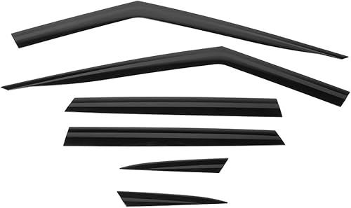 Fydun Deflector de visera de ventana, protector de lluvia, protector de ventilación, protección contra la lluvia, deflector de automóvil, accesorios