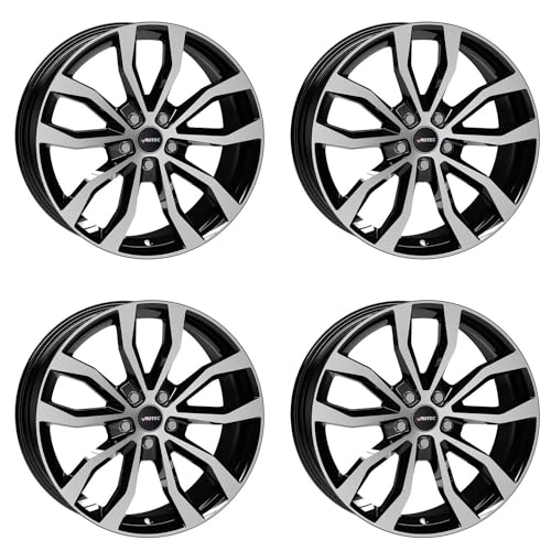 4x AUTEC alloy rims UTECA 9.0x20 ET43 5x108 Schwarz poliert compatible with Polestar Polestar 2