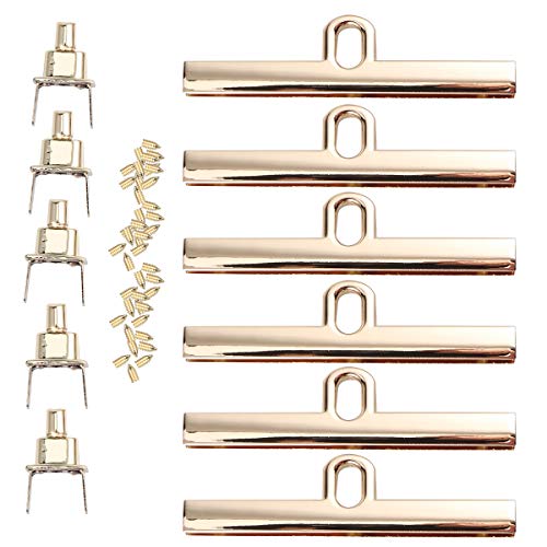 SUPVOX Mini Chiusure per borse Clic Chiusure Portamonete in metallo Manici per Borse con serrature eviti (d'oro) 6 pezzi
