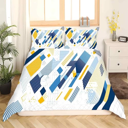 Housse de couette 200x200 anti-plis en microfibre douce avec fermeture éclair - 3