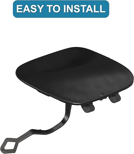 Miniatura 5 de uxcell Cubierta del gancho de remolque del parachoques delantero derecho del coche No.A2128852422 para Mercedes-Benz E200 2014-2016 Negro