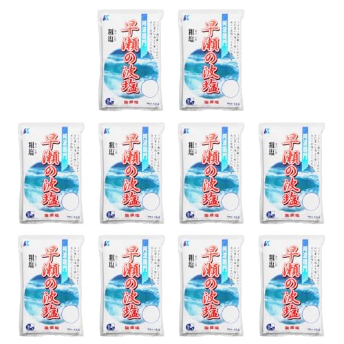 【10個セット】【ママパン】早瀬の波塩 粗塩 1kg×10(10kg) 塩 国産塩 まとめ買い