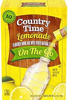Country Time Sugar Sweetened Lemonade On-The-Go Powdered Drink Mix 60 Count