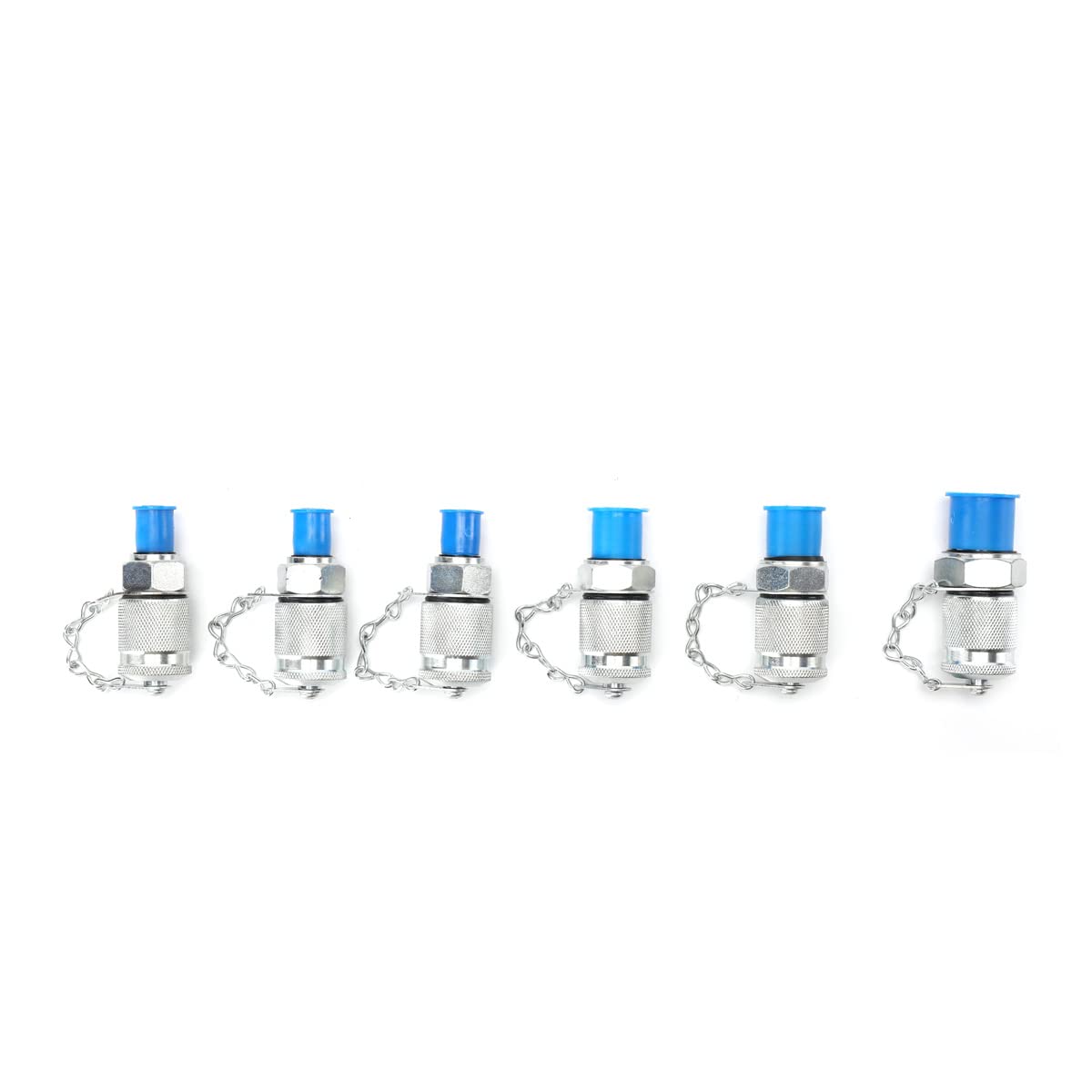 Hydraulisches Manometer-Kit, 8700PSI Stark Hydraulikdrucktestkit Druckprüfgerät, 250Bar-600Bar Edelstahl Manometer Testmessgerät Set mit Testkupplungen Testschlauch für Bagger Baumaschine