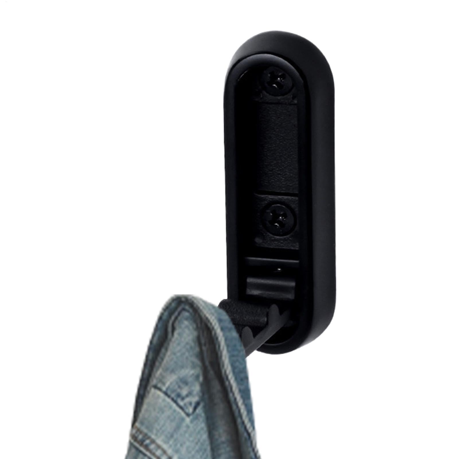 Wdwdw Black Coat Rack With Hooks Folding - Scarves Hangers Heavy Duty Wall Zinc Alloy Folding For Towel Hat Backpacks Scarves Headphone