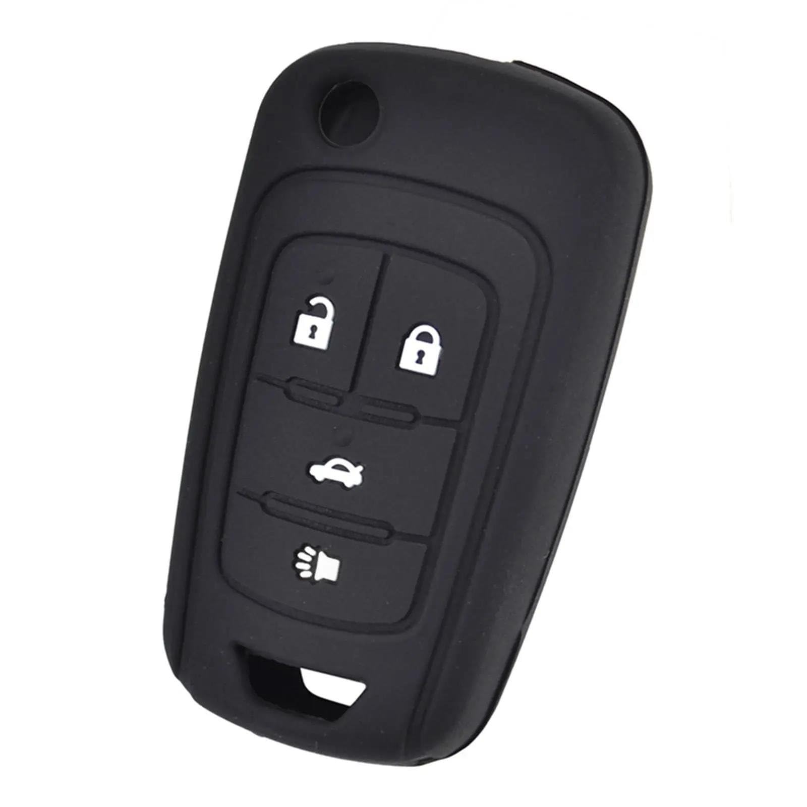 For GMC For Terrain 2010 2011 2012 2013 2014 2015 2016 2017 4 Button Key Shell Silicone Flip Holder Cover Fob Shell Case