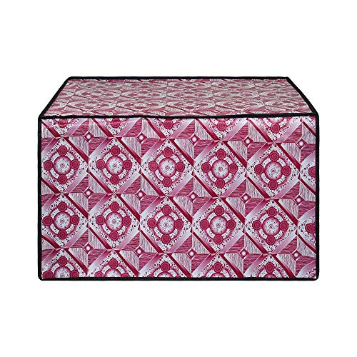Image of DREAM KING Stylish Design & Printed Microwave Oven Cover Full Closure |waterproof & Dustproof Oven Cover Suitable for All Models - Multicolour SA55
