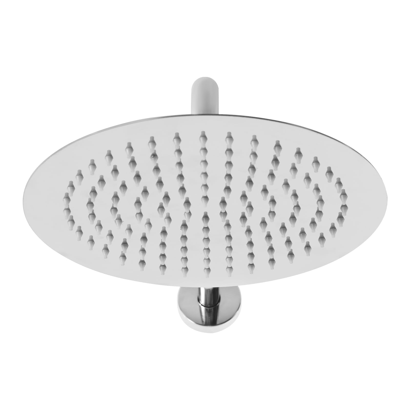 Alcachofa de ducha con manguera, barra de ducha, montaje en pared, galvanizado, 10 pulgadas, para baños, casas, hoteles, casas de huéspedes, apartamentos, etc.