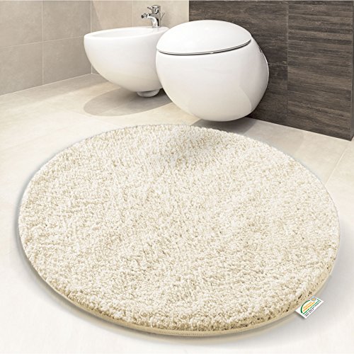 Tapis salle de bain absorbant beige pour sortie de douche - 3