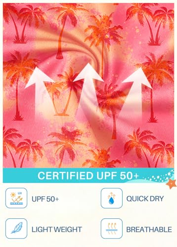 BesserBay Girls UPF 50+ Long Sleeve Mock Neck Crossover Hem Swim Crop Top 4-12 Years2