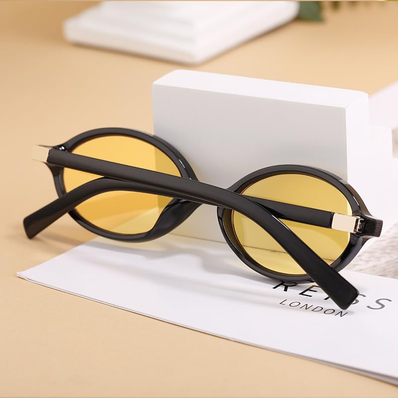 Image of Mastyle Small Round Frame Sunglasses for Men & Women | Premium PC Material | Integrated Nose Support | Lightweight & Comfortable | Elegant & Fashionable