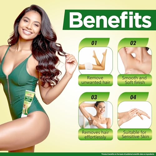 Image of Multani Naturals Aloe Vera Hair Removal Cream 60 ml (Pack of 2) | Gentle formula Enriched with Aloe Vera and Vitamin E | Painless, Easy and Effective Hair Removal for Men and Women
