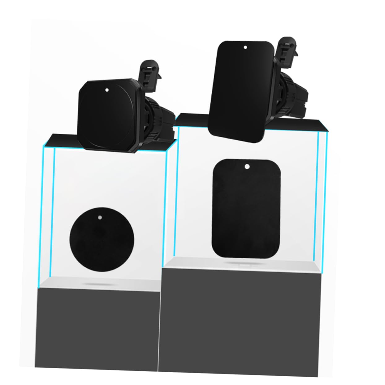 UPKOCH 3 Piezas Soporte De Teléfono Ajustable Soporte Magnético para Teléfono De Coche Soporte De Teléfono De Coche Soporte Magnético para Coche Soporte De Coche Auto Imán
