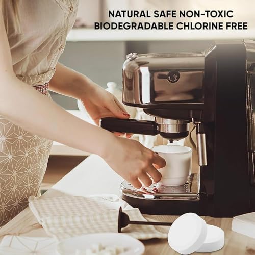اقراص تنظيف ماكينة تحضير الاسبريسو من يو ال اتش واي سي 8 قطع القهوة الاوتوماتيكية الامنة غذائيا لازالة الترسبات واكواب الشاي 1 جديد اوليك