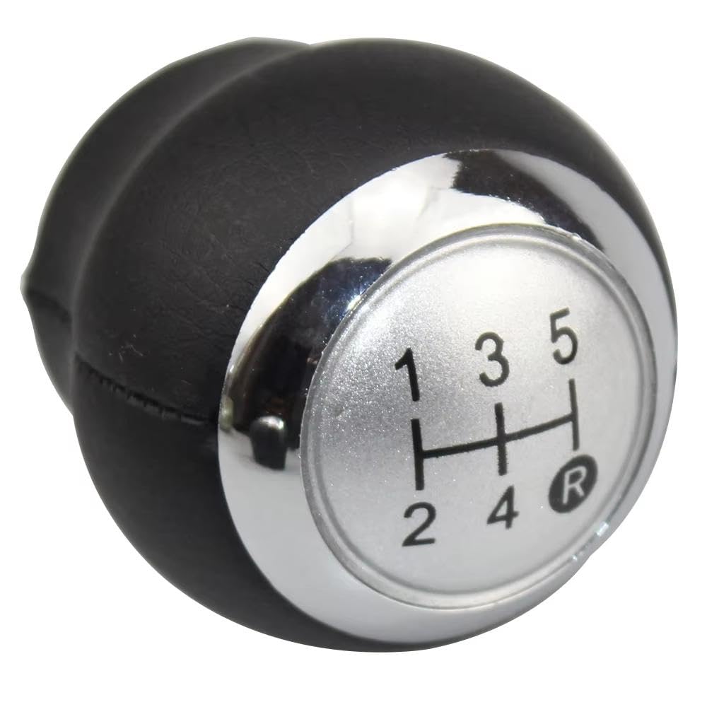 POANBCGY Auto Parts for Toyota for Corolla RAV4 for Yaris for Avensis for Verso for Auris for Aygo 5/6 Speed Car Gear Shift Knob Lever(Silver 5 Speed)