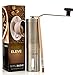 Premium Manual Coffee Grinder | High Quality Adjustable Ceramic Burr | Professional Stainless Steel | Hand Crank Operated | FREE Brush | Perfect for French Press, Espresso or as Spice and Herb Grinder