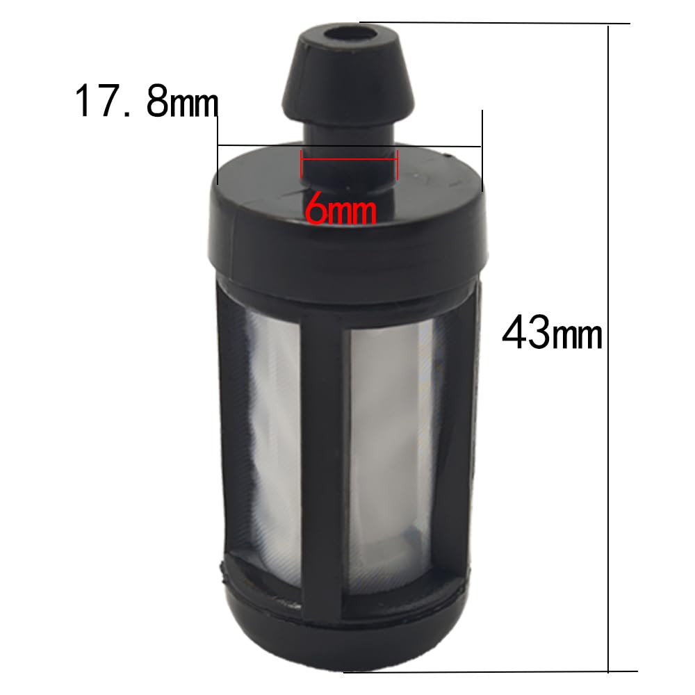 Kit de 5 mangueras y Filtro de Combustible Compatible con motosierras MS180, MS170, 018 y 017. Pieza de Repuesto for Herramientas de jardín.
