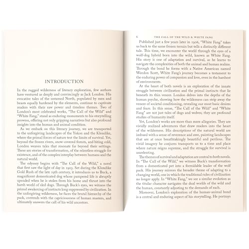 Image of The Call of the Wild & White Fang - Adventure Classic - Unabridged & Complete (240 Pages) - Paperback Edition with Premium Cover - Fiction Novel for Readers of All Ages (Classic Novels)