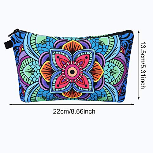 image for Chuangdi 6 Pieces Makeup Bag Toiletry Pouch Waterproof Cosmetic Bag wi