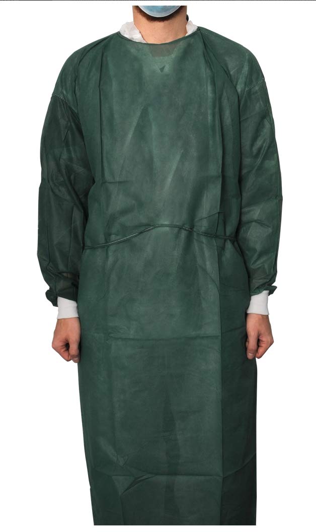 MaiMed Coat Protect COMFORT Schutzkittel aus Vlies Grün 136 cm