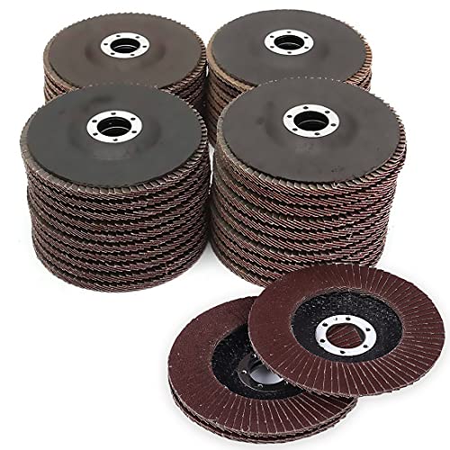 Nisorpa 03-1229 25 Pack 4.5In Flap Sanding Discs 40 Grits Aluminum Oxide Abrasive Grinding Wheels Bulk Premium Stainless Steel Grinder Disc cover