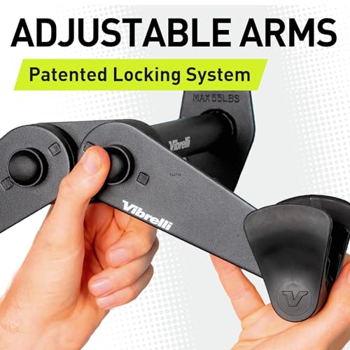 Vibrelli VWM-001-2PACK Bike Wall Mount - Horizontal Storage Rack For Hanging Bicycles In Home Or Garage - Adjustable Bike Hanger, Holder - Wall Bike Rack Hooks For Bicycles - Mountain, Road thumb #2