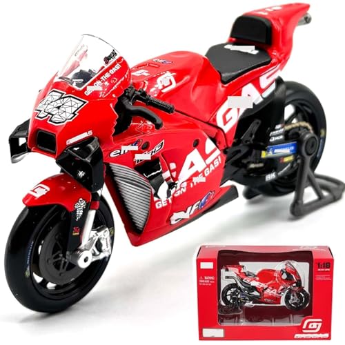 Modelo de motocicleta HTLNUZD 1:18 aleación roja