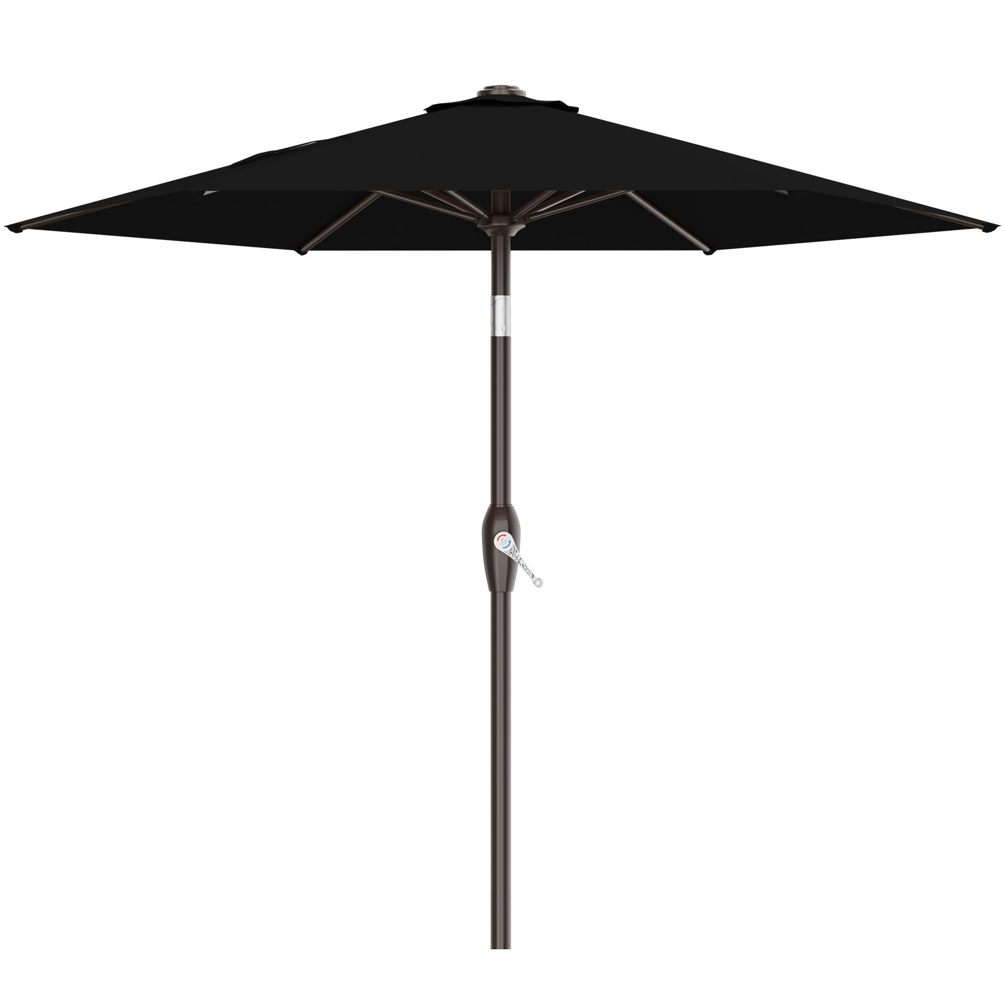 AreShark 7.5FT Patio Umbrella Table Market Umbrella w/Tilt and Crank, Heavy-Duty Outdoor Umbrellas for Pool, Deck, Garden and Backyard, Black — image 1