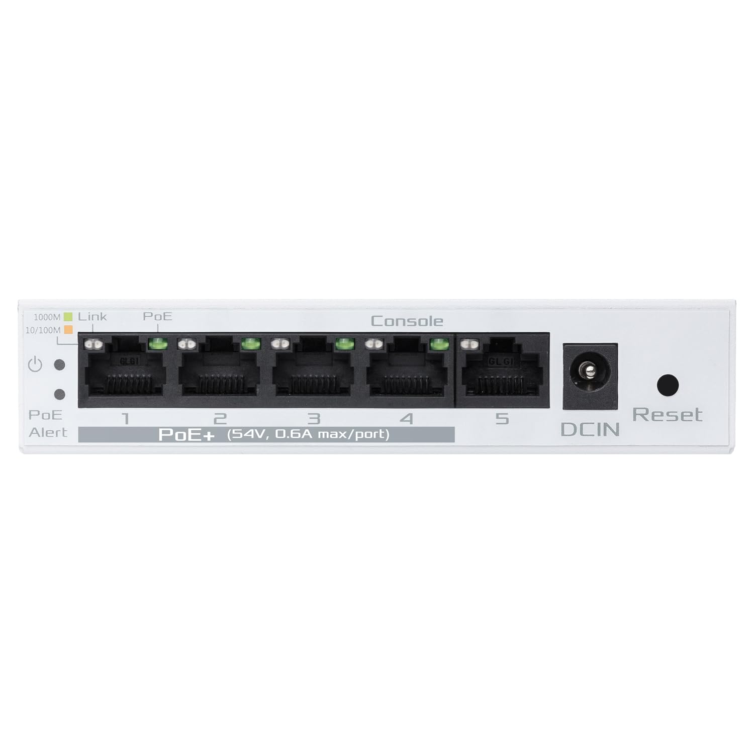 ASUS ExpertWifi EBP15 - Switch PoE+ gestión de 5 Puertos GbE, 4 Puertos PoE+, 60 W, Compatible con Puntos de Acceso PoE, cámaras IP, teléfonos VoIP, gestión centralizada con Router ExpertWiFi