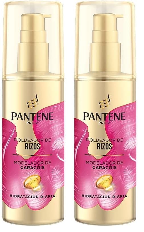 Pantene Rizos Definidos Crema Sin Aclarado, Pelo Rizado Y Rebelde - 145 ml (Paquete de 2)