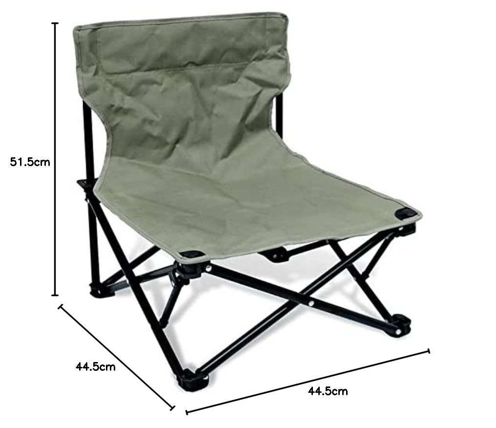 Chaise de camping pliante – Chaise de plage et de pique-nique pliable à profil bas