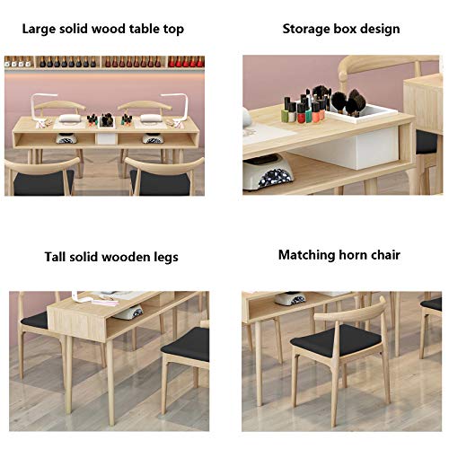 Maniküre Nageltisch, Nagelstation Tisch Mit Ausstattungsbox Salon Spa Tisch Nail Art Schreibtisch Workstation… – Bild 4