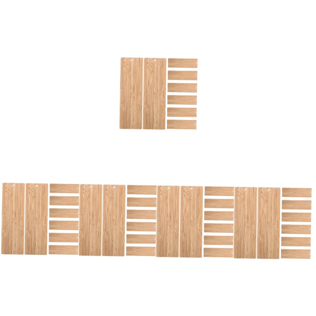 jojofuny 5 Set Segnalibri Rectangolari Per Decorazioni Artigianali Superficie Liscia Per Personalizzare Dimensioni Per Scuole E Progetti Te 10 Pezzi * 5