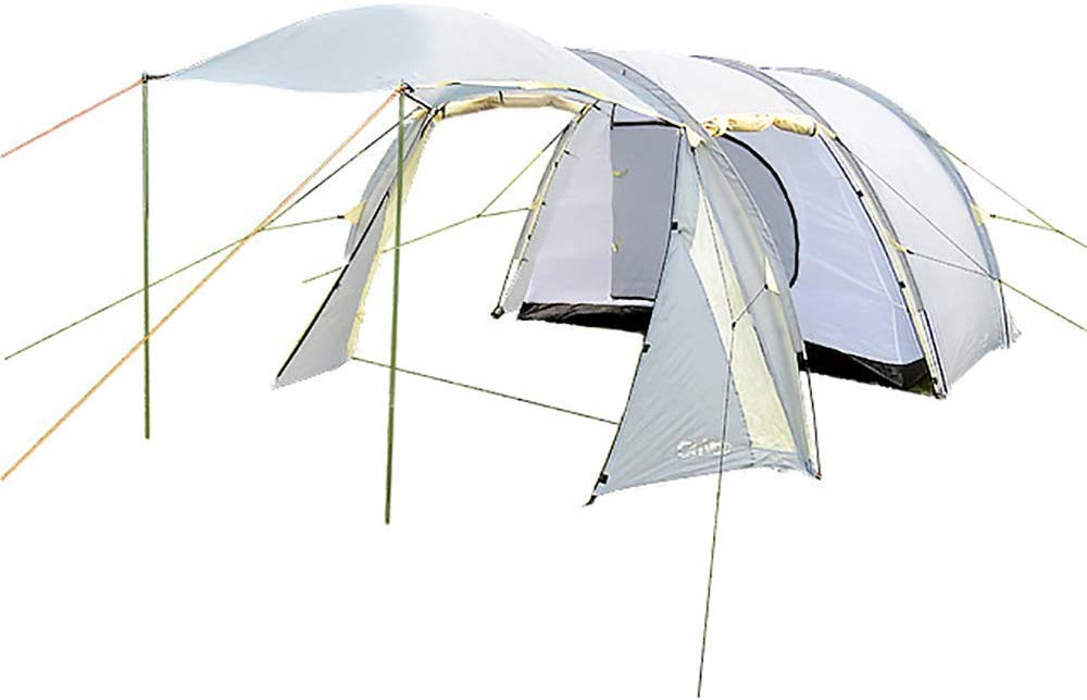 ZD-DZ 3-4 Person Tents Family Camping Tent Outdoor Shade Canopy Waterproof Tarp for Picnic Climbing Hiking Travel Rainfly