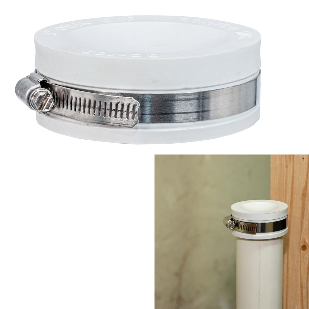 Amazon.com: Fernco QC-103W 3-in. Qwik Cap Flexible PVC Pipe Cap