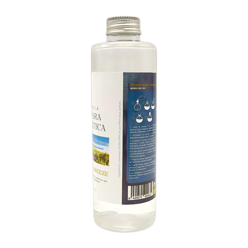 Pack Ahorro Lámpara Catalítica Mosaico Bicolor + Fragancia Aroma Provence Breeze 500ml. Elimina Malos olores e impurezas, perfuma y Limpia.