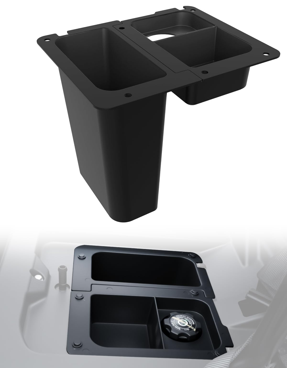 Underseat Storage Box for Honda Pioneer 700, UTV Under Seat Storage Bin 4.4L Waterproof Dry Storage Box for Honda Pioneer 700-2 700-4 2014-2025 Accessories