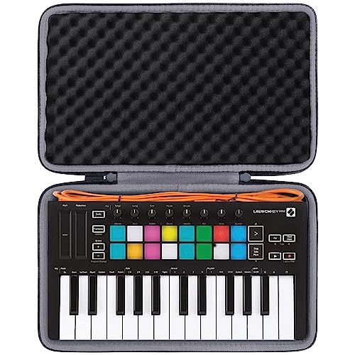 Duro Viajar Caso Cubrir para Novation Launchkey Mini MK2 Teclado Controlador Midi por...