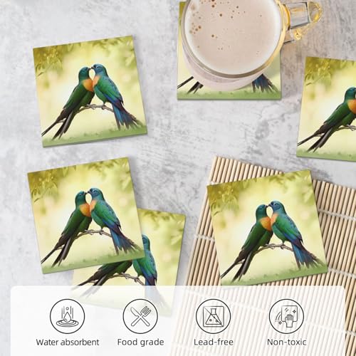 Dessous de verre avec support absorbant en céramique lot de 6