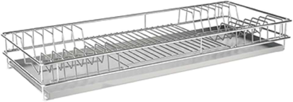 Inovar Metais Escorredor de Pratos Embutir 770x75x270mm Mód. 800mm Cromado