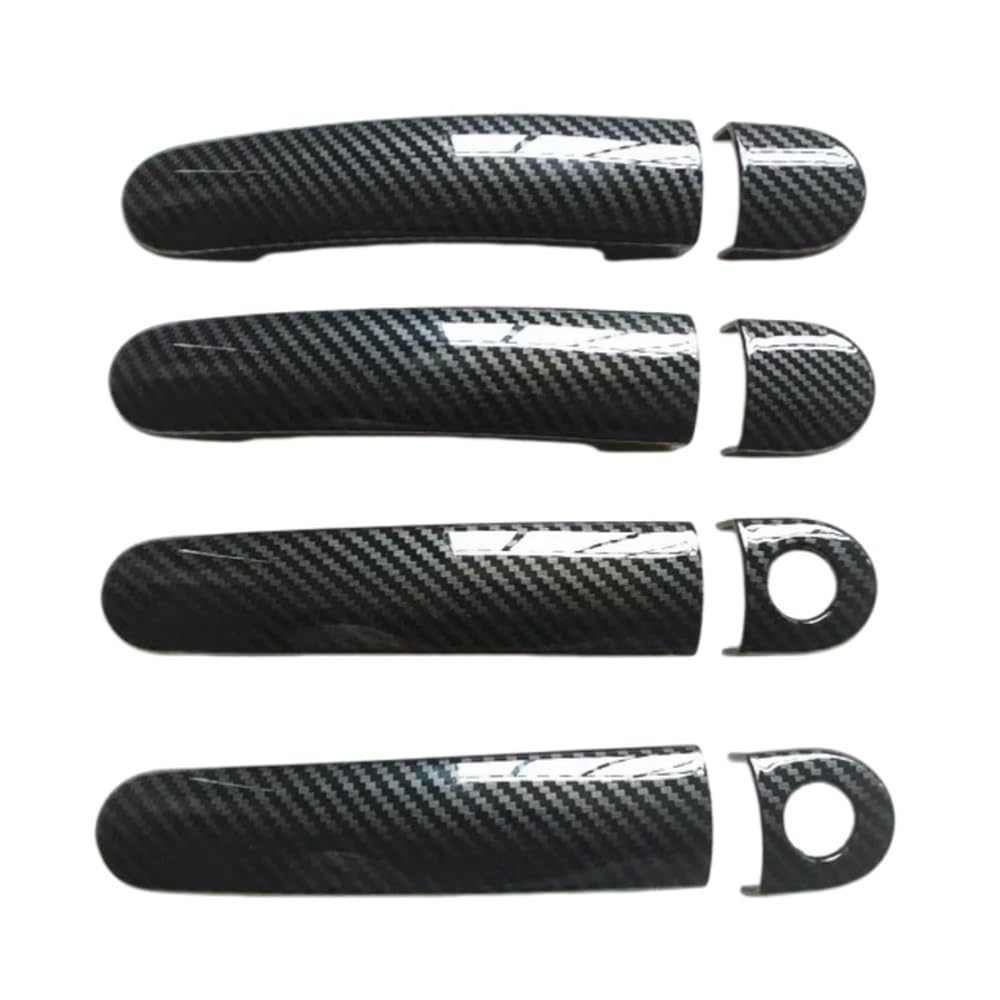 Mhtgd 4Dk-2 Plastic Door Handle Cover Trim Imitation Carbon For Skoda For Octavia 1 Mk1 1U Vrs 2 Mk2 1Z Combi Wagon