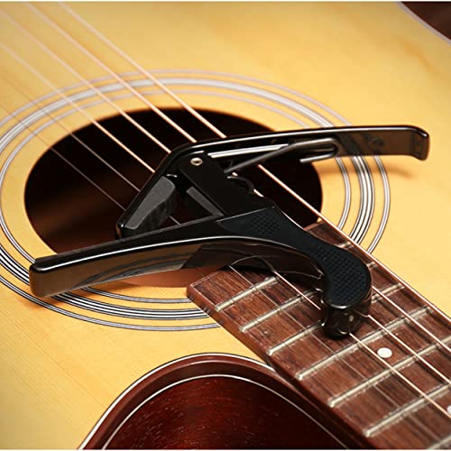 Capodastre universel pour guitare folk, acoustique et classique à 6 et 12 cordes Noir 02 - Les Beatles, Paul McCartney, John Lennon, RIngo Starr, George Harrison Capodastre universel pour guitare folk, acoustique et classique à 6 et 12 cordes Noir 02 – Image 8