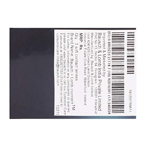 Image of Bausch + Lomb Iconnect Monthly Disposable Contact Lens (3 Lens Pack -4.75)
