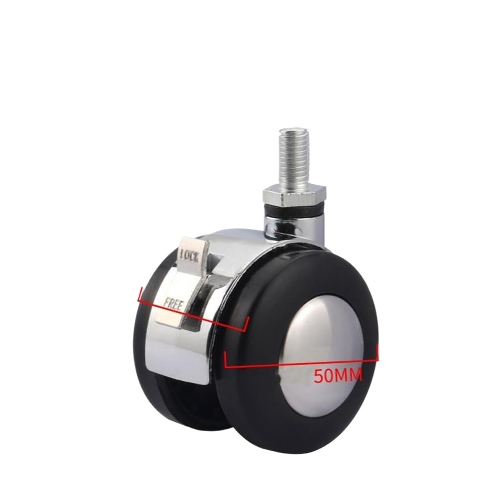 Mxxdmopd F 2-Inch Alloy Universal Wheel Wire Teeth Swivel Chair Speaker Urniture Cabinet Caster Sofa Silent Coffee Table(F)