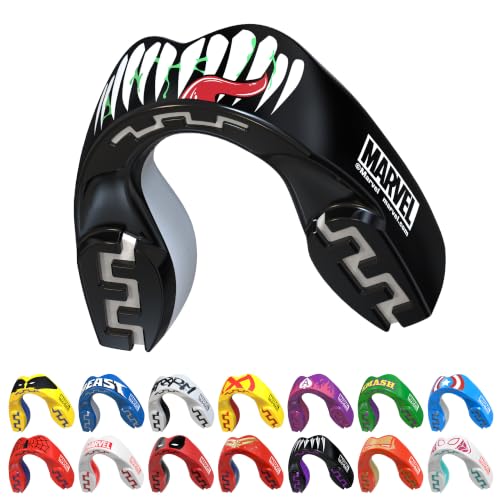 Marvel Venom Sports Mouth Guard Junior Dual Layer Gum Shield with Case