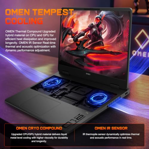 Image of HP Omen 16 inch 240Hz Ryzen 9 8940HX & 5060 Gaming Laptop, 64GB DDR5 + 4TB SSD
