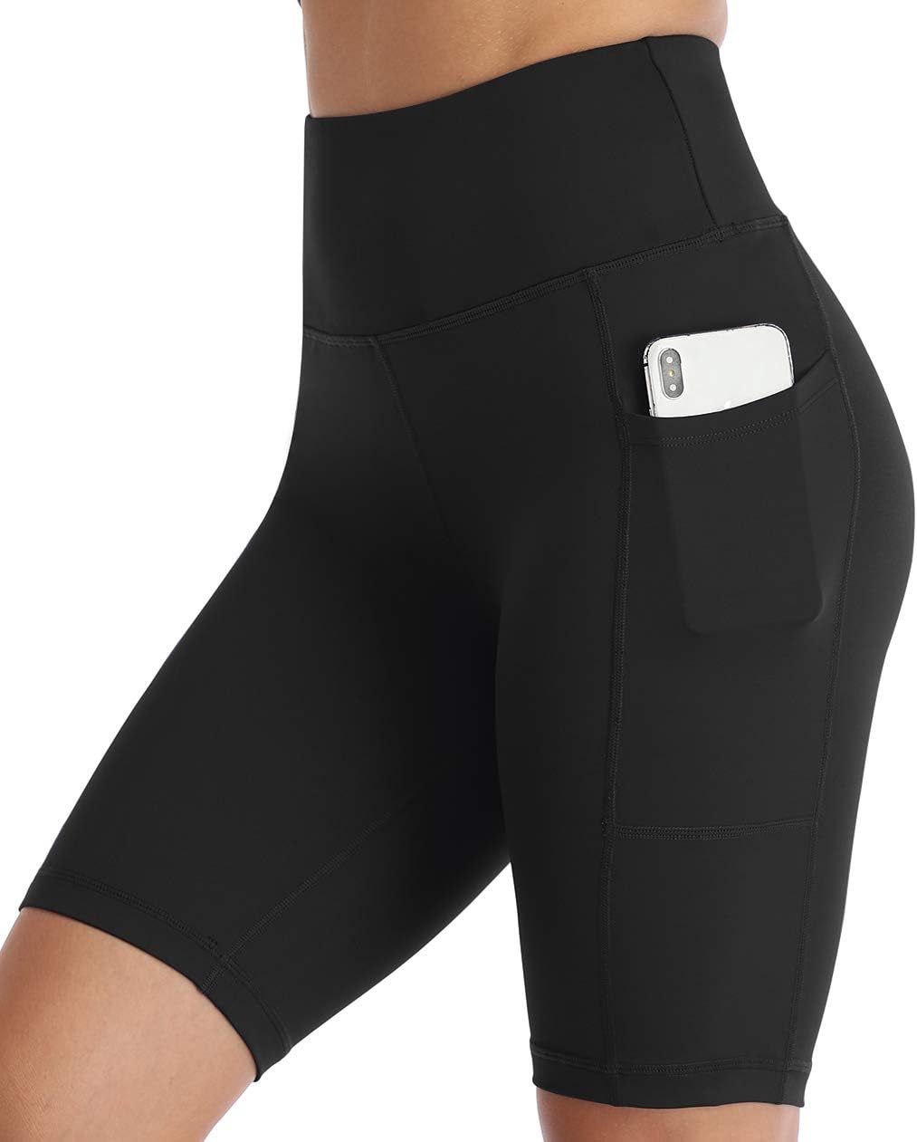 Amazon EssentialsWomens Workout Athletic Shorts Plus Size Print Gym Running Biker Shorts with Pockets