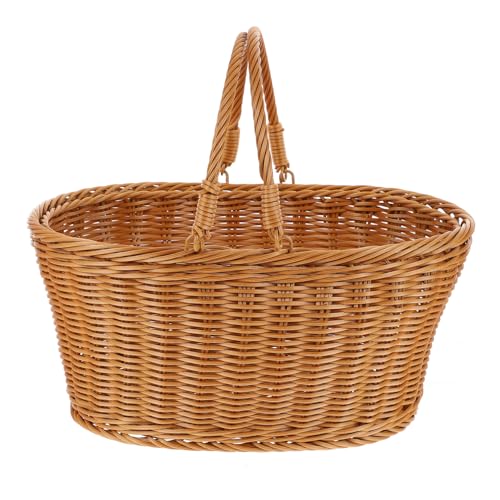 Alipis 1 Por Cesta De Almacenamiento Juguete Bochas Tazón De Frutas Cestas Pequeñas Cesta De Mimbre Hierba Marina Molde Para Pan Carro De La Compra Cesta Tejida Páginas Light Brown
