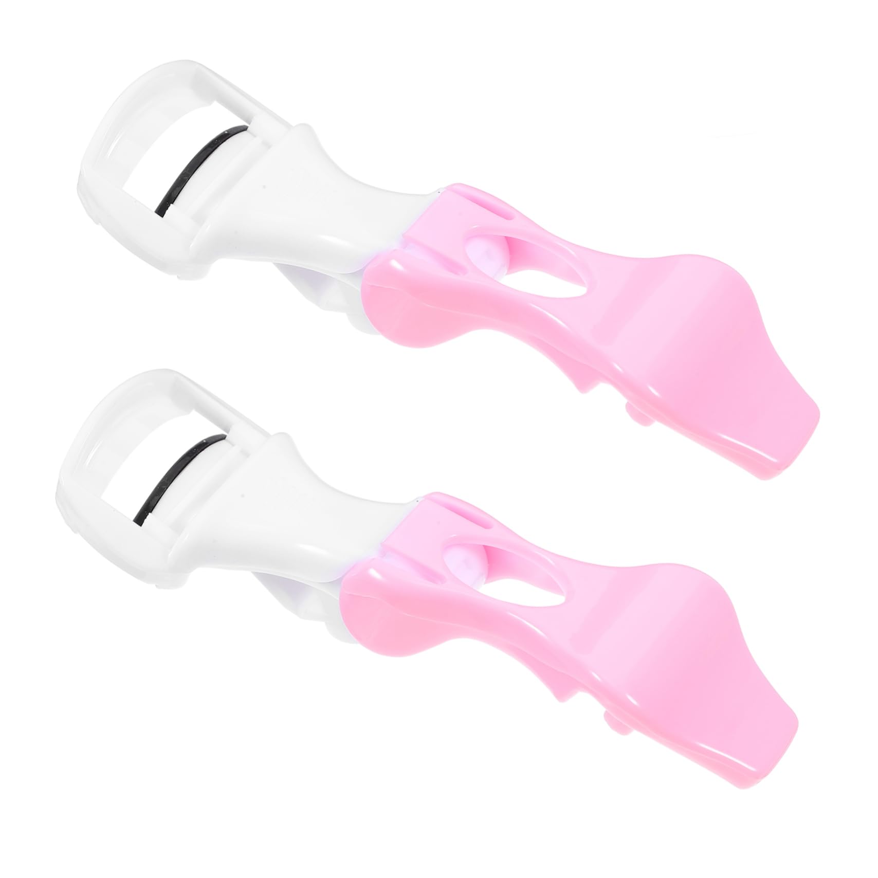 VALICLUD 2pcs Push Eyelash Curler for Women Portable Makeup Travel Eyelash Clip Curlers for Beauty