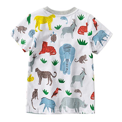 Image of Little Boys Shorts Set Toddler Boys 100% Cotton Summer Short Sleeve T-Shirts and Shorts Clothing Sets 2PCS